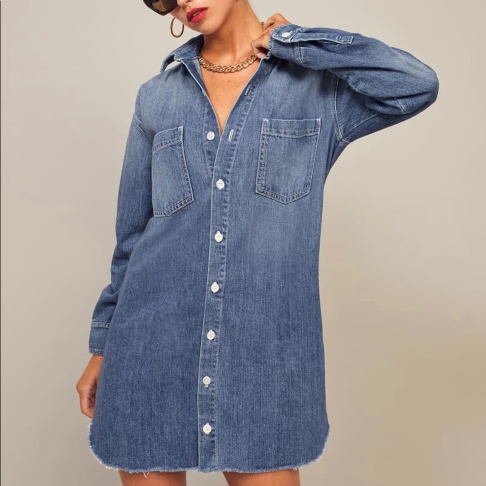 Edie Denim Shirt Dress